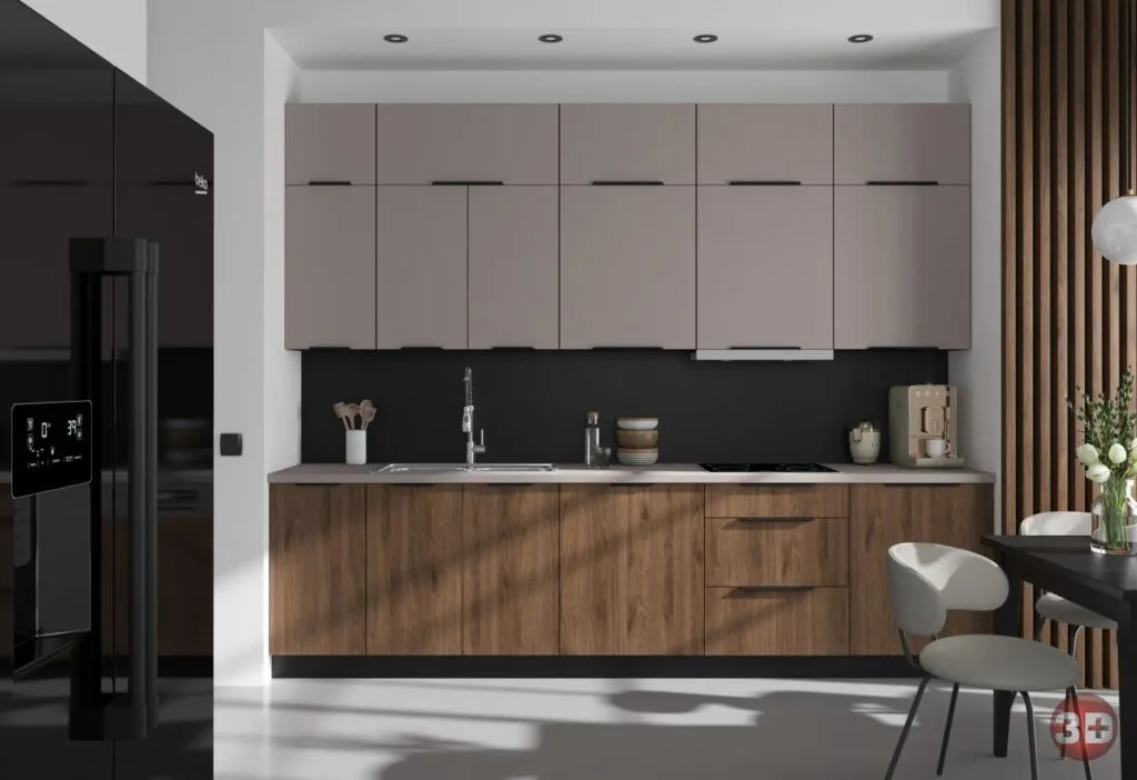 Wizualizacja mebli wizualizacja kuchni cappuccino