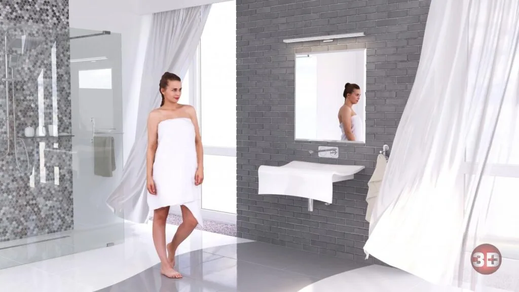 Wizualizacje produktow wizualizacja umywalki w aranzacji