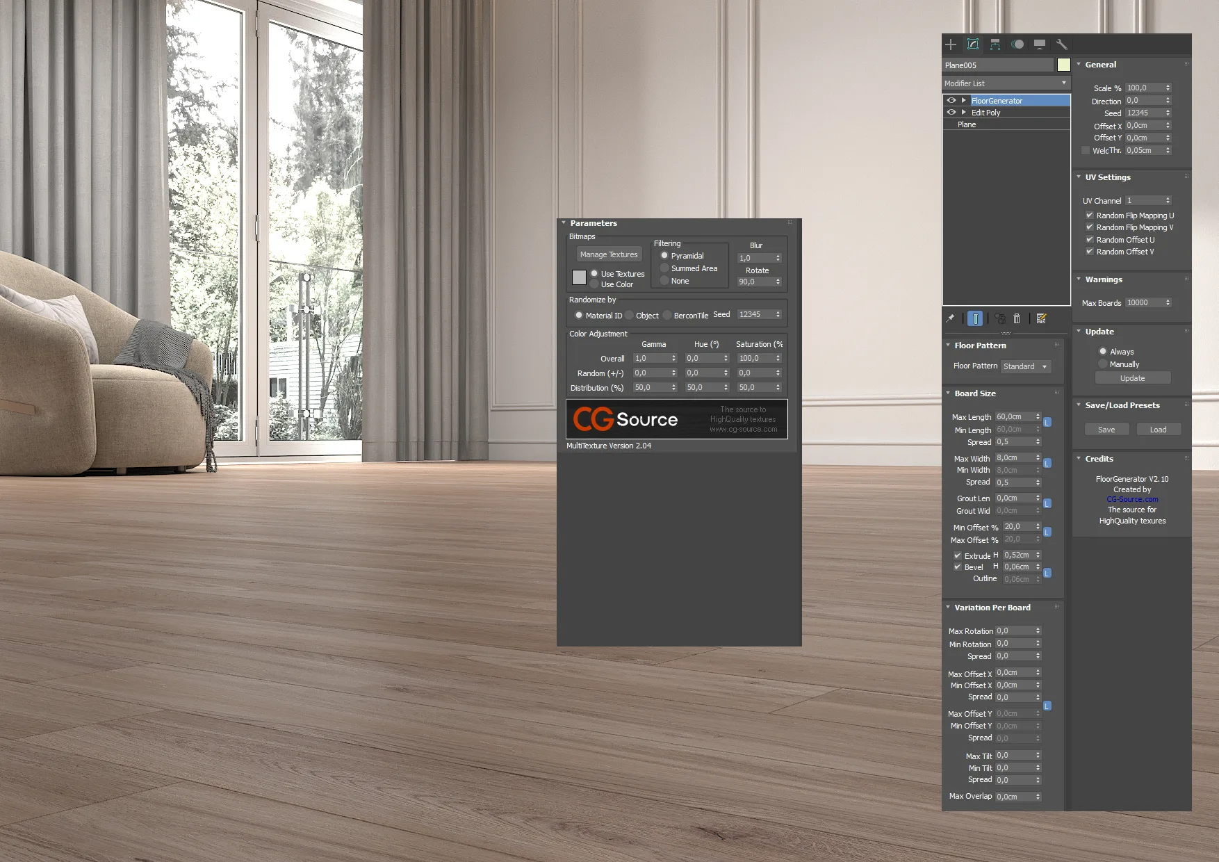 Multitexture floorgenerator render podlogi pluginy