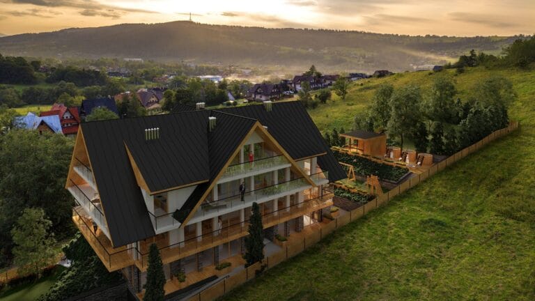 Wizualizacja inwestycji w gorach