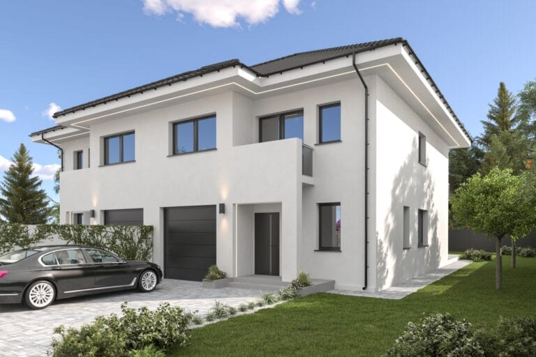 Wizualizacja domu bliźniak