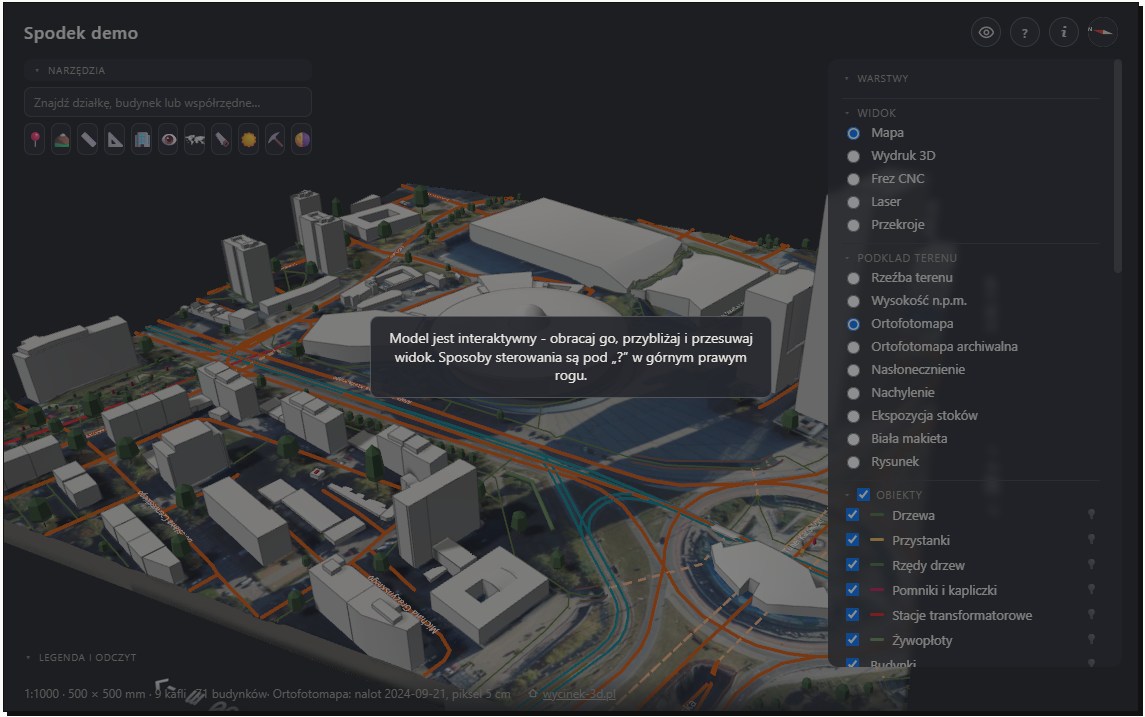 Wycinek 3D – model terenu i otoczenia do wizualizacji architektonicznych