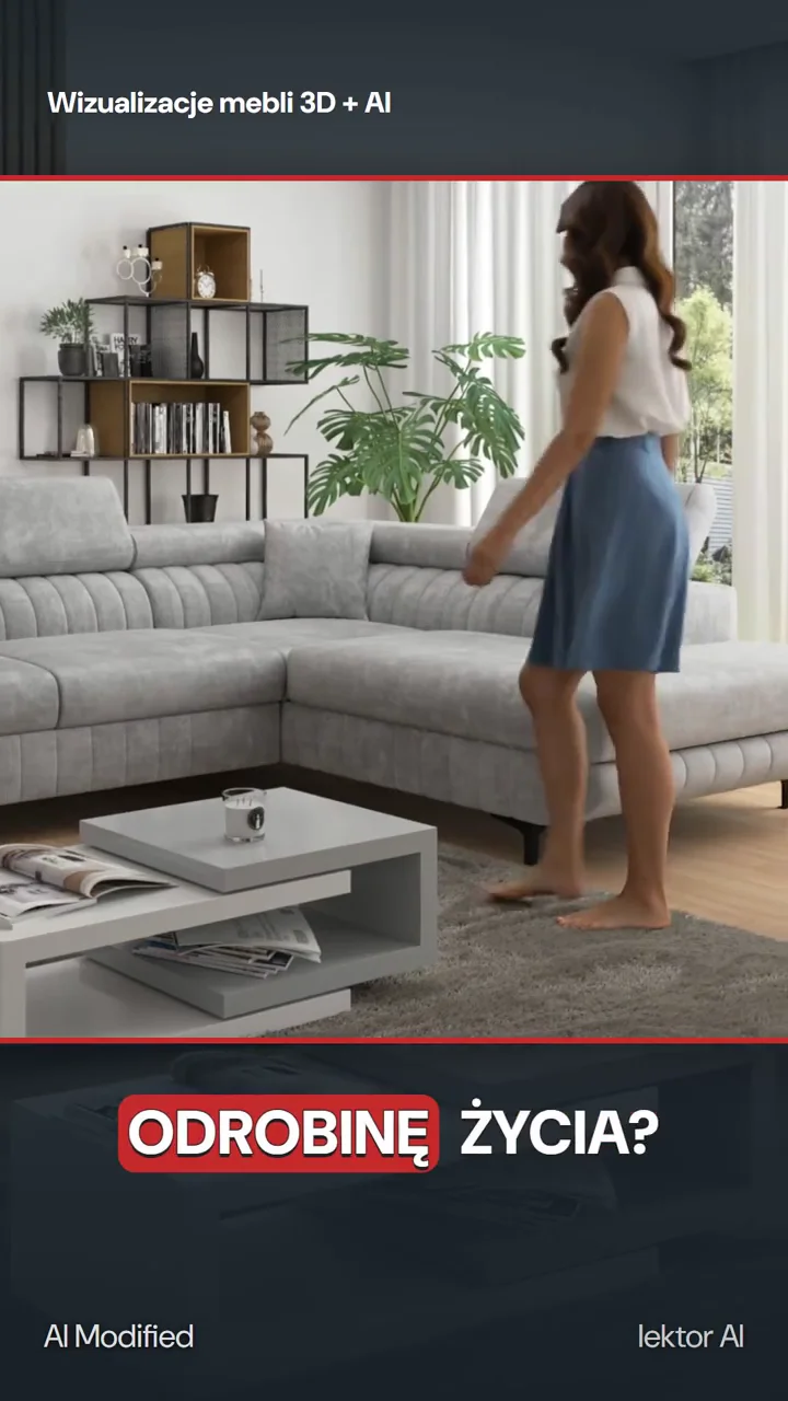 Furniture in motion — 3D visualizations and AI
