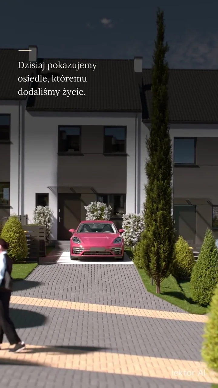 Life in a residential development visualization