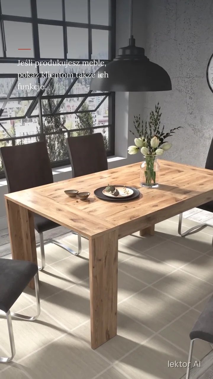 Furniture visualizations for manufacturers — show the product’s functions